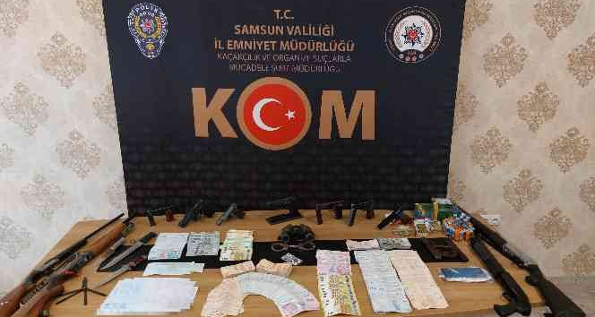 Samsun’da suç örgütüne operasyon: 15 gözaltı