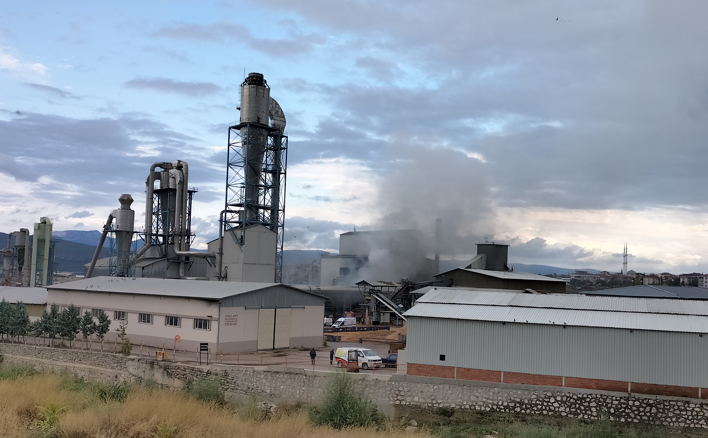Samsun’da orman ürünleri fabrikasında yangın