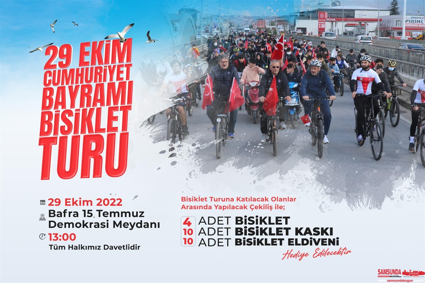 Bafra’da “4. Cumhuriyet Bayramı Bisiklet Turu” yapılacak