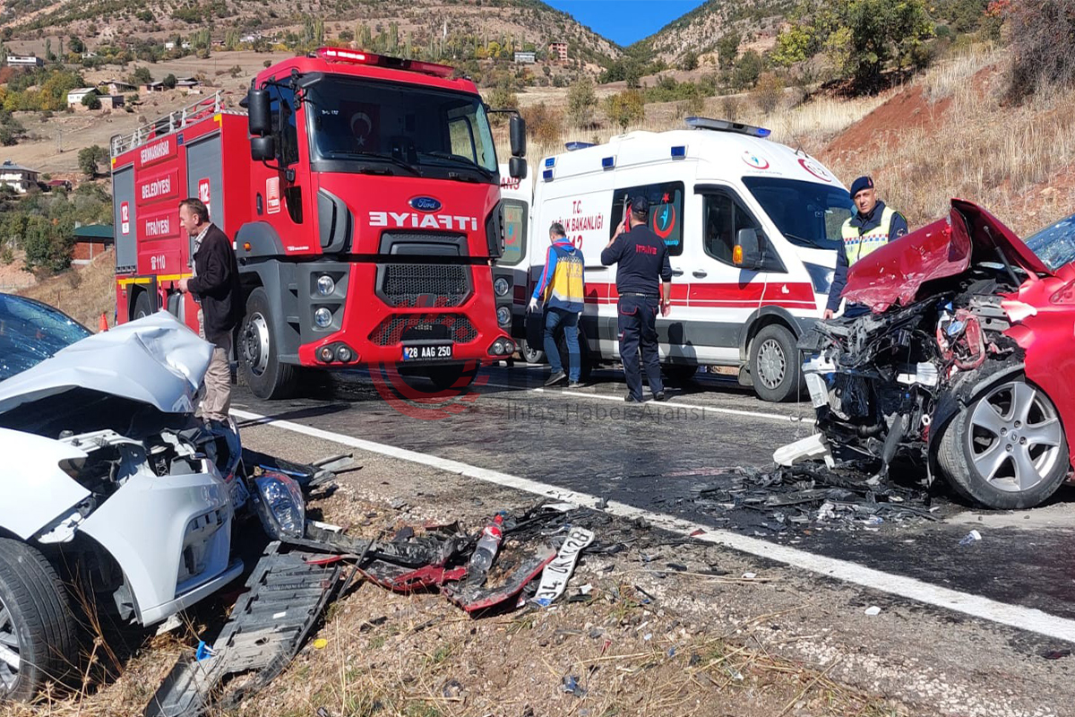Giresun’da trafik kazası: 5 yaralı