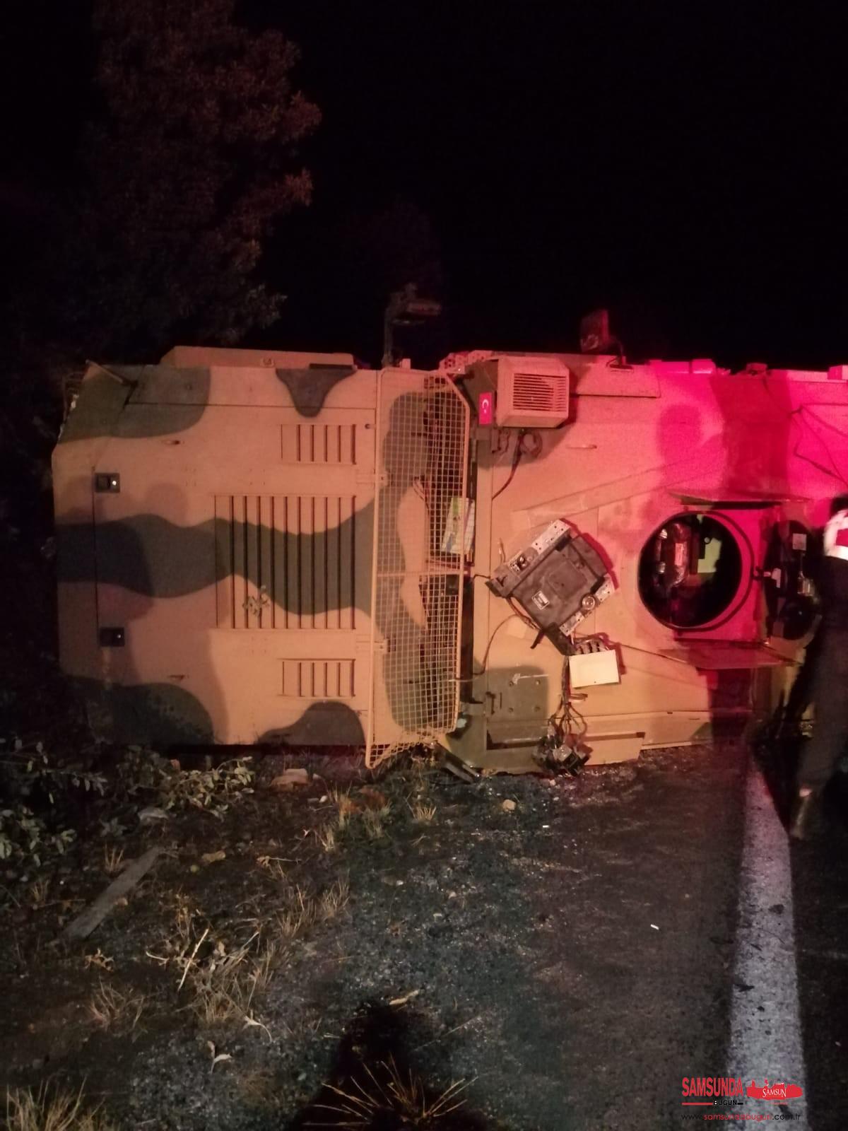 Nurhak’ta askeri araç devrildi: 7 asker yaralı