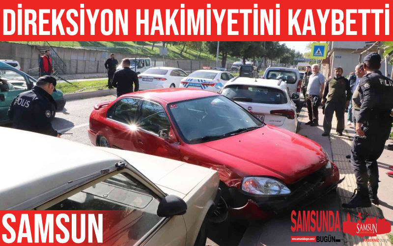 Samsun’da sürücü karşı şeride daldı: 2 yaralı