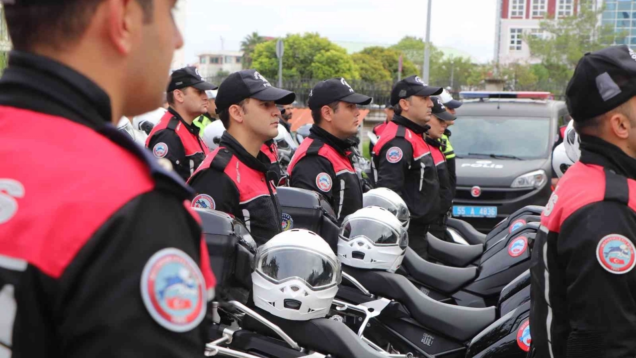 Samsun polisine 5 yeni motosiklet takviyesi