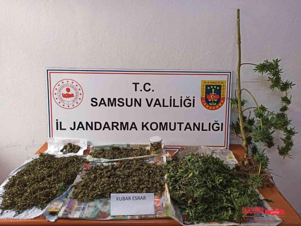 Samsun’da 2 kilo 152 gram esrar ele geçirdi: 2 gözaltı