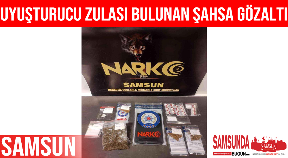 Evinde uyuşturucu ele geçen şahıs gözaltına alındı