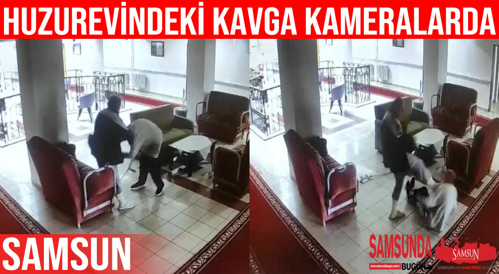 Huzurevinde koltuk değnekli ve tekmeli kavga