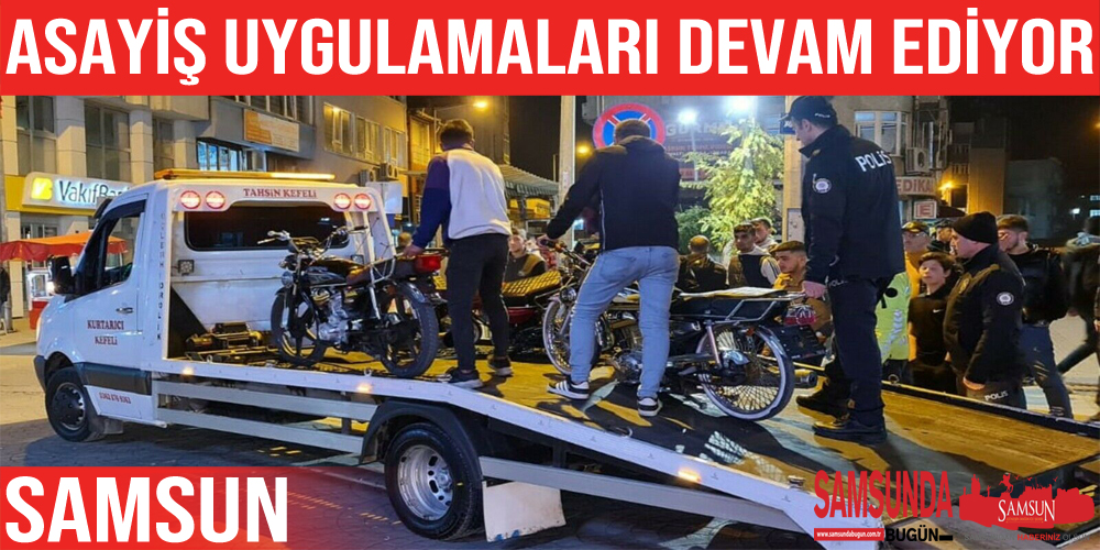 Samsun’da çalıntı motosiklet ve uyuşturucu madde ele geçirildi