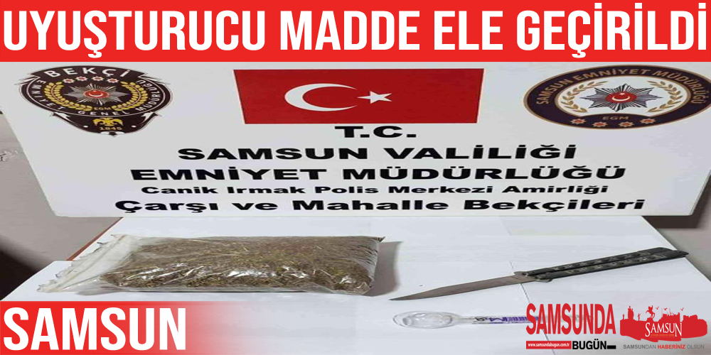 Samsun’da şüpheli araçta uyuşturucu ele geçirdi