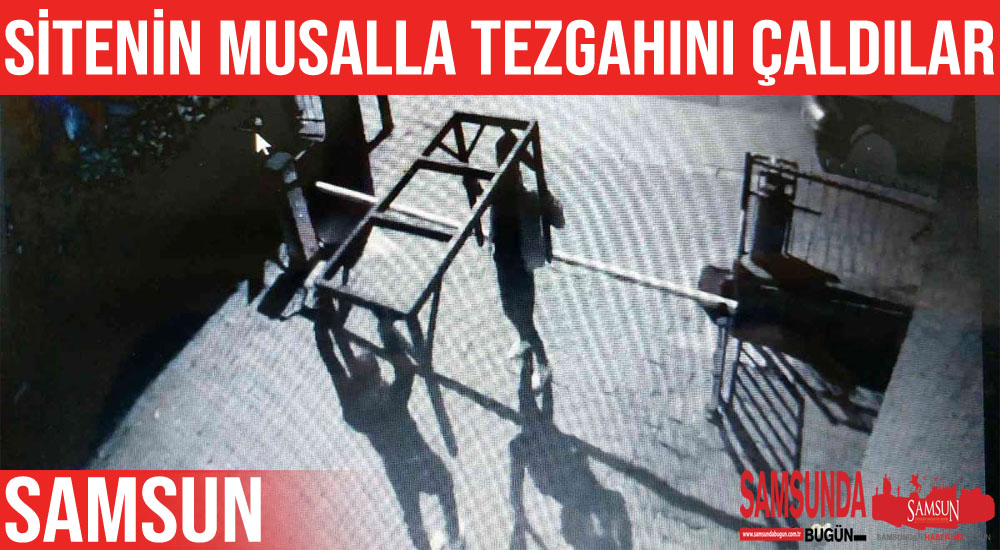 Sitenin musalla tezgahını çaldılar