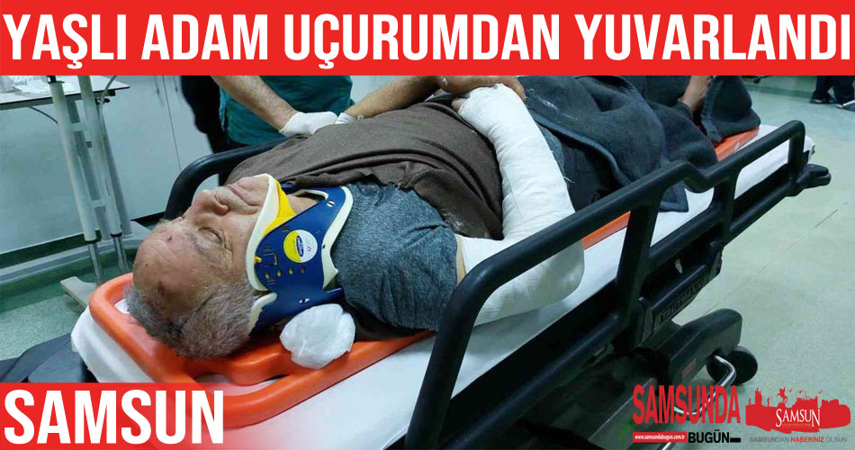 Gece yuvarlandığı uçurumdan sabah kurtarıldı