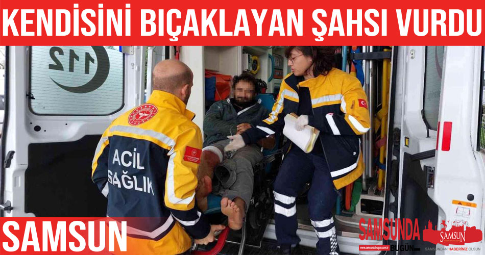 Polis memuru kendisini bıçaklayan şahsı vurdu