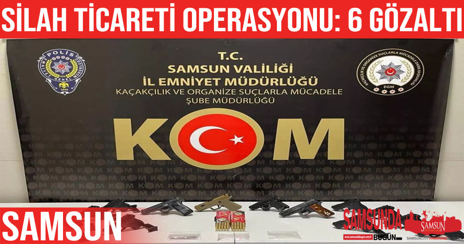 Samsun’da silah ticareti operasyonu