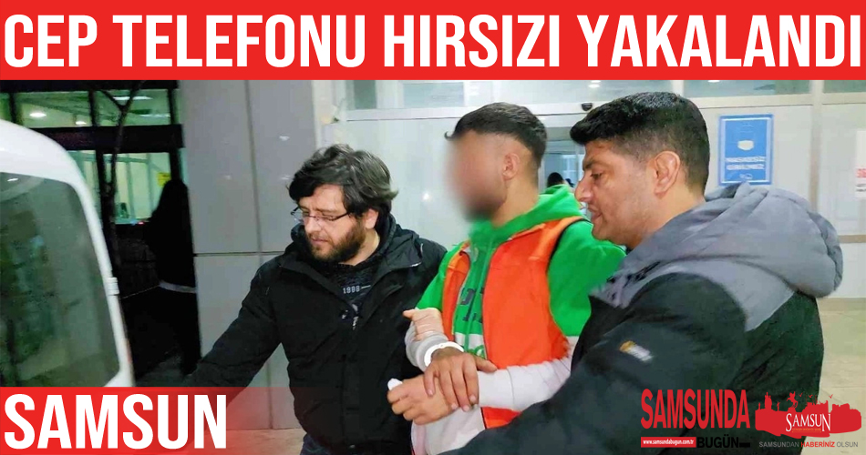 Cep telefonu çalan şahıs yakalandı