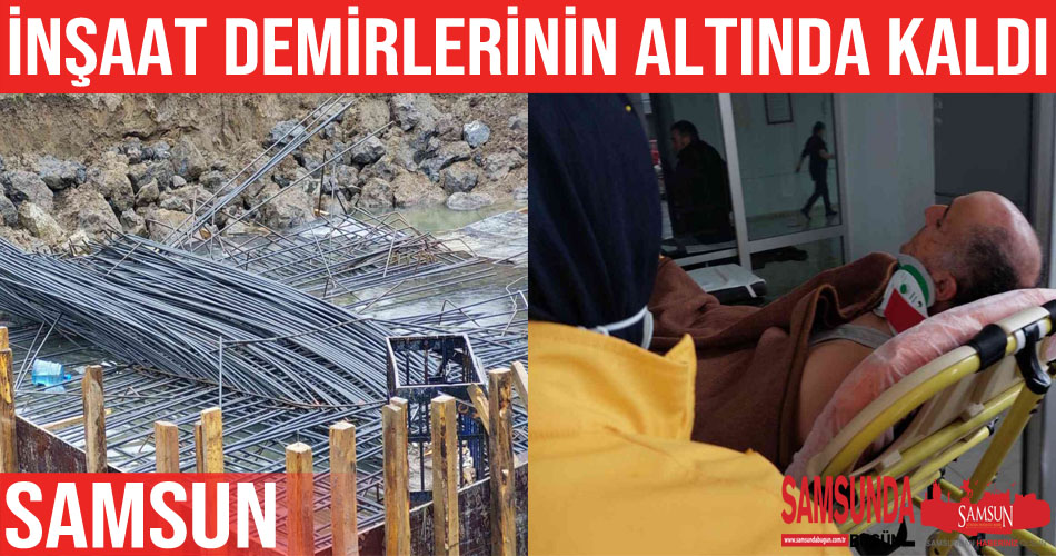 Demiryolu inşaatında yıkılan demirin altında kaldı