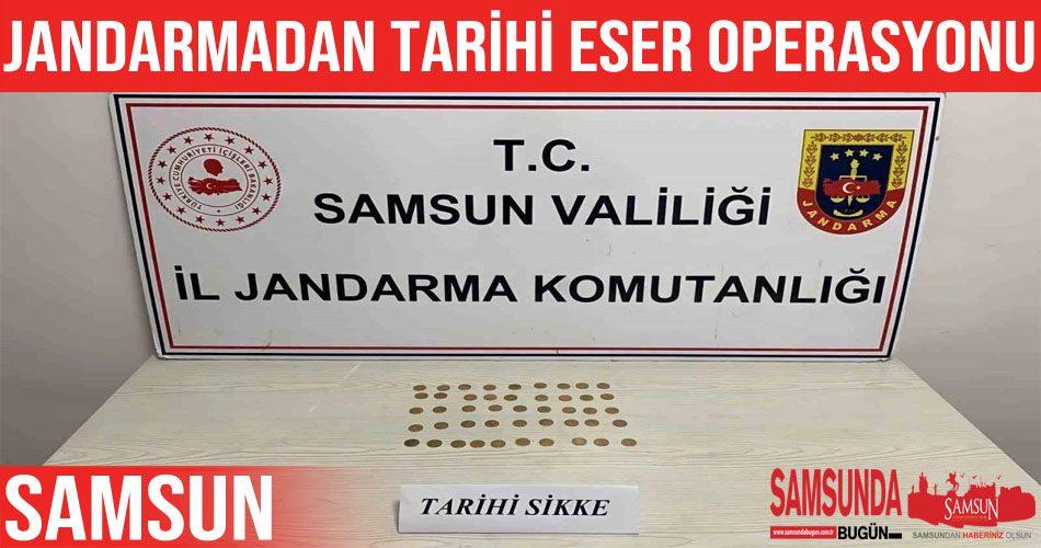 Samsun’da 47 adet sikke ele geçirildi