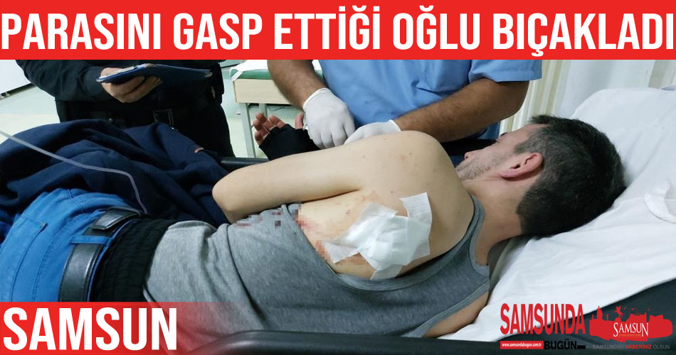 Polis merkezi dönüşü oğlu sırtından bıçakladı