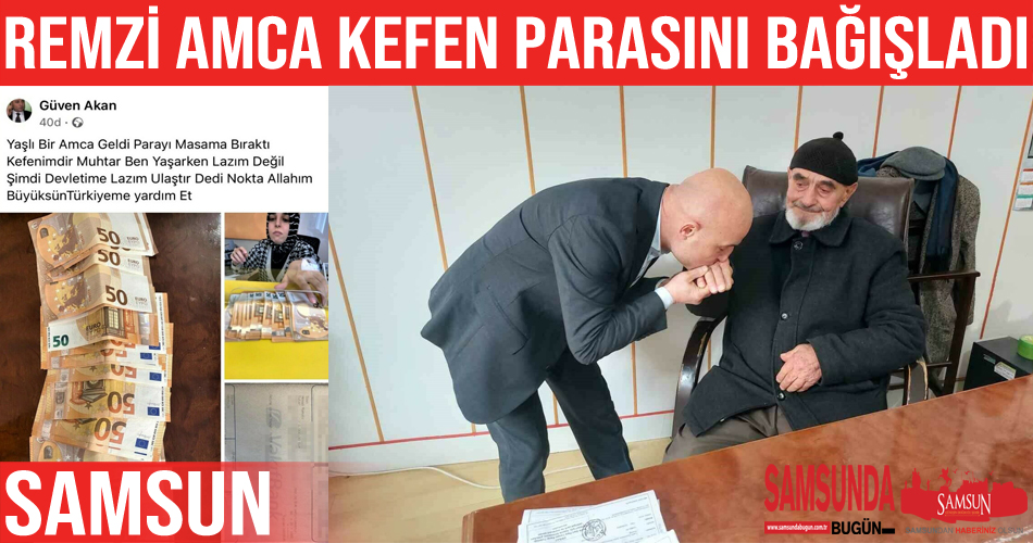 Kefen parasını depremzedeler için bağışladı