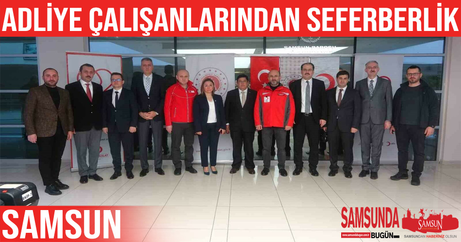 Adliye çalışanları kan bağışı icin seferber oldu