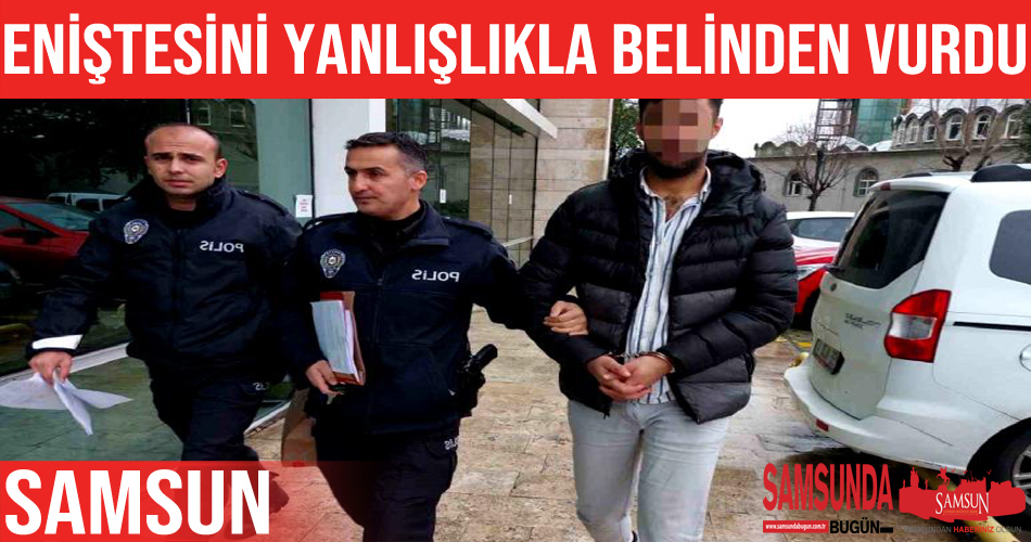 Otomobilin içinde kazayla eniştesini belinden vurdu