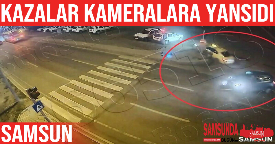 Ticari taksi uçtu, otomobil ağaçları biçti