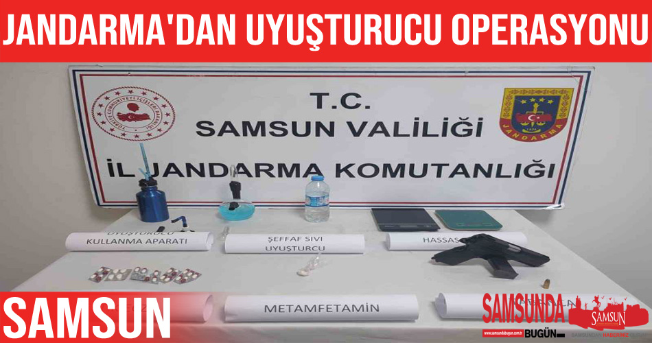 Samsun’da Jandarma’dan Uyuşturucu Operasyonu