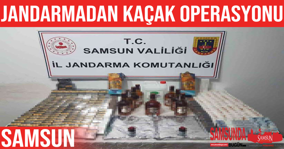Kaçak tütün mamülleri ve içki ele geçirildi
