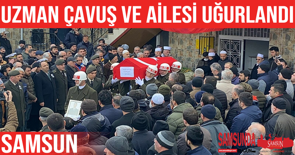 Uzman Çavuş, Eşi ve Çocukları Toprağa Verildi