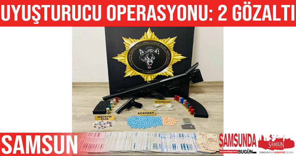 Samsun’daki uyuşturucu operasyonunda 2 gözaltı yapıldı