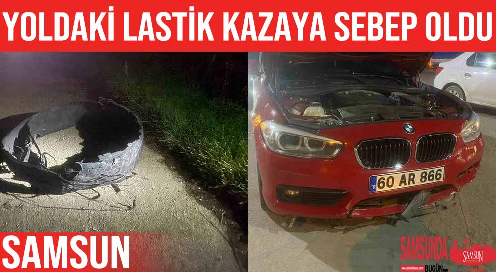 Tır Lastiği Kazalara Neden Oldu