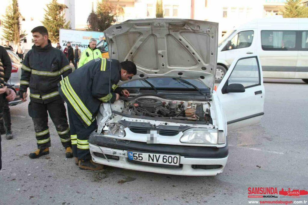 Çarşamba'da Trafik Kazası: 3 Kişi Yaralandı