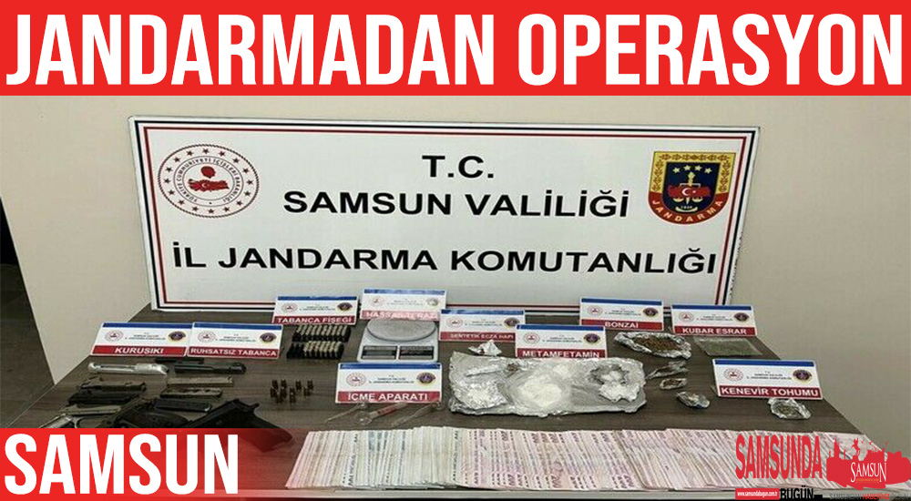 Samsun’da Jandarmadan Uyuşturucu Operasyonu: 1 Gözaltı
