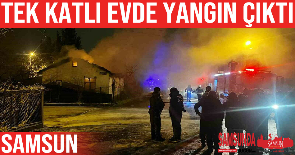 Terme’de Çıkan Yangın Evi Küle Çevirdi