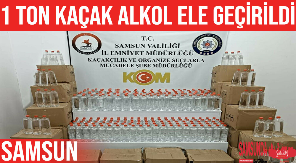 Samsun’da Ev Taşıma Süsüyle Kaçak Alkol Sevkiyatı