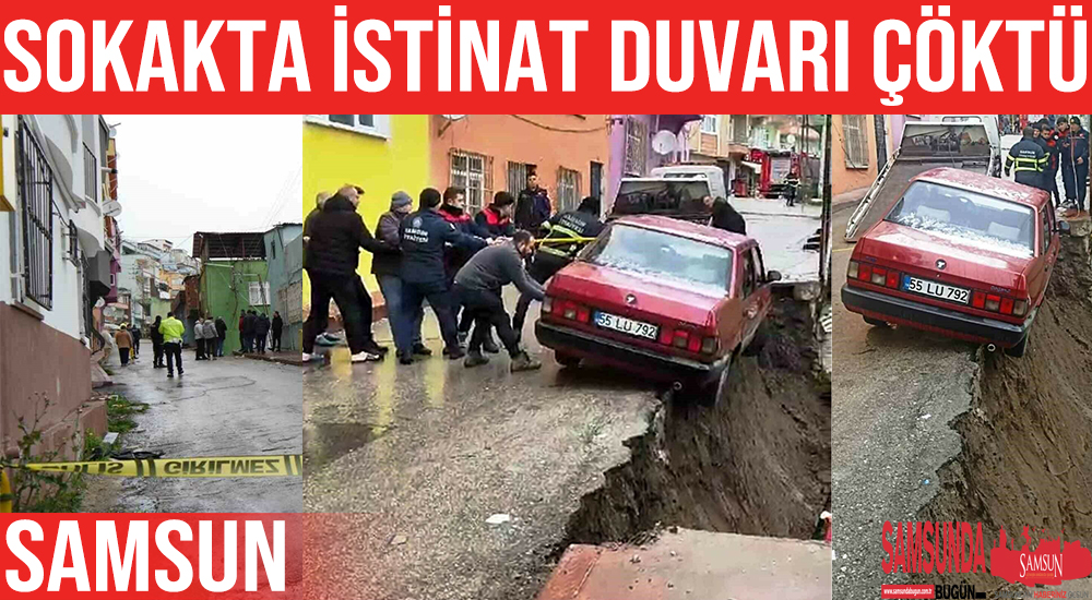 Otomobil Halat Yarıdımıyla Kurtarıldı