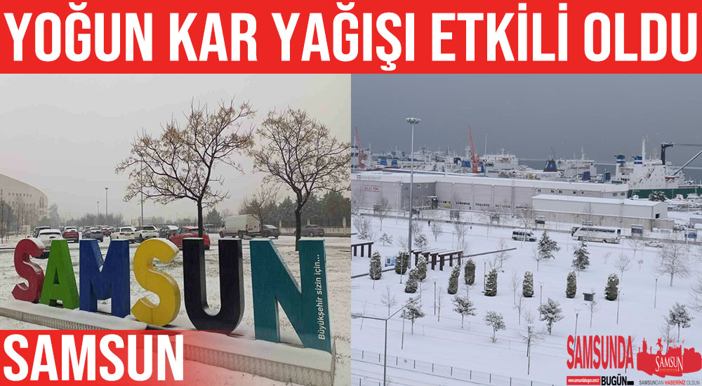Samsun’da Yoğun Kar Yağışı