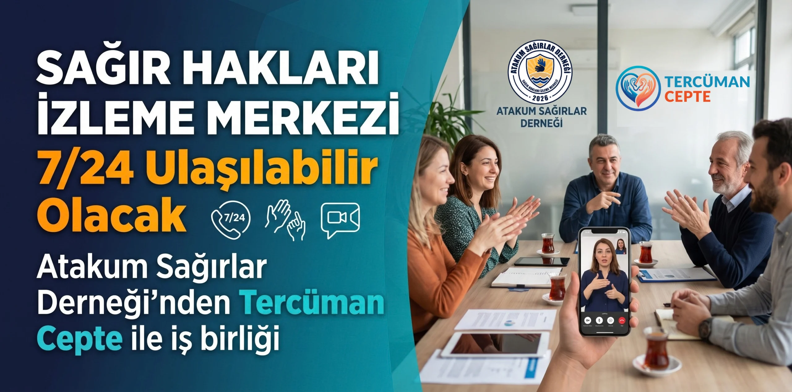 Sağır Hakları İzleme Merkezi 7/24 Ulaşılabilir Olacak